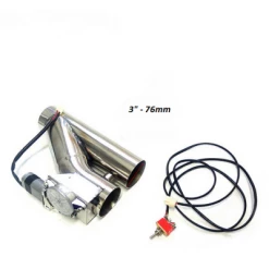 Clapet D'échappement 76mm- Valve électrique 3" - Interrupteur