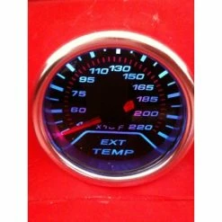 Manomètre Fantôme Température Gaz échappement 52mm