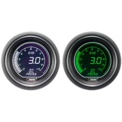 Pression Huile ProSport Manomètre 52mm - EVO - Blanc/vert -Laurent Motors Soldes Magasin manometre prosport pression huile 52mm evo blanc vert 1